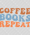 Coffee Books Repeat DTF Transfer