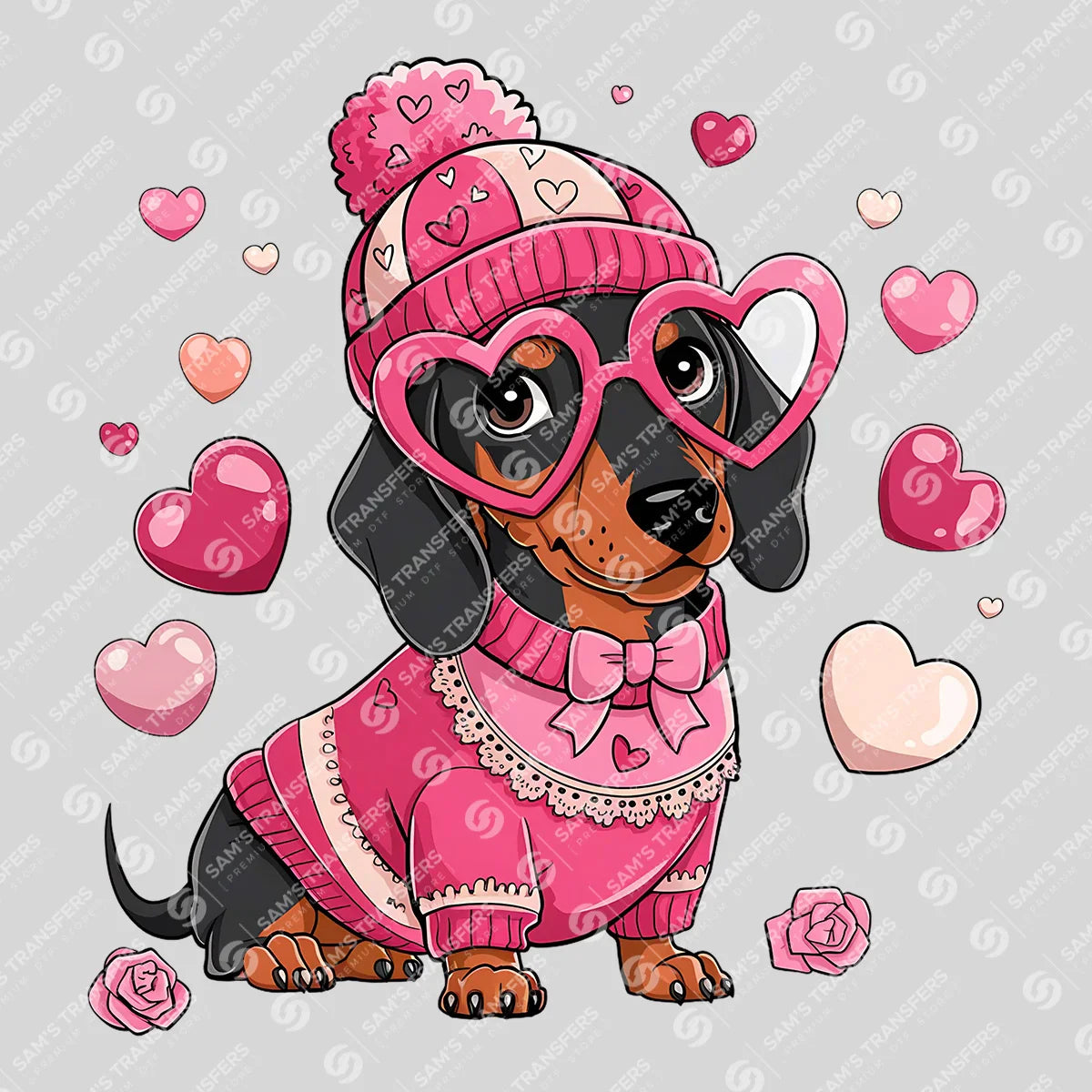 Dachshund Dog Design - Ready-to-Press DTF Transfer