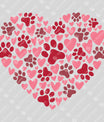 Paw & Heart Collage - Ready-to-Press DTF Transfer