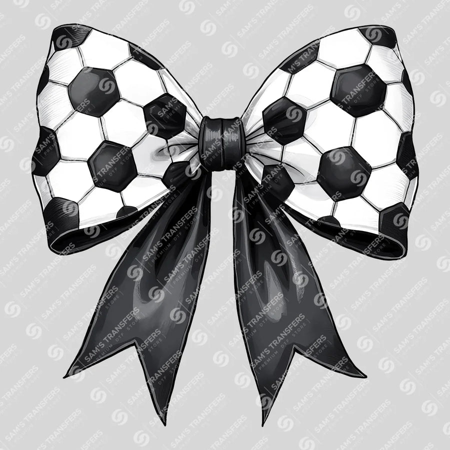 Soccer Bow Ready-to-Press DTF Transfer