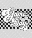 Game Day Checkered Soccer Ready-to-Press DTF Transfer