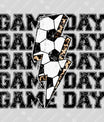 Game Day Lightning Soccer Ready-to-Press DTF Transfer