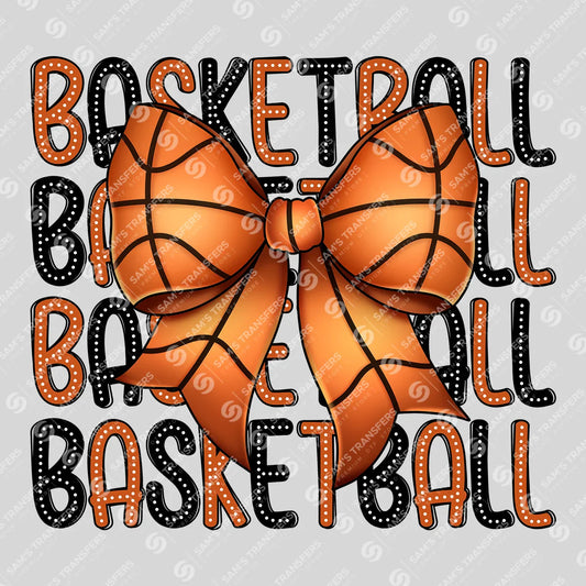 Basketball Bow Ready-to-Press DTF Transfer