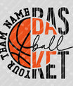 Personalized Basketball Team Name Ready-to-Press DTF Transfer