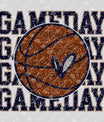 Gameday Basketball Glitter Ready-to-Press DTF Transfer
