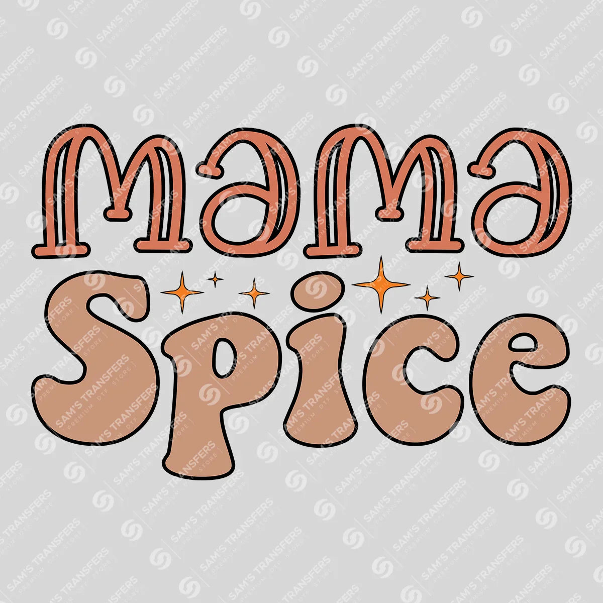 Mama Spice DTF Transfer – Trendy Retro Mom Design