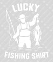 Lucky Fishing Shirt Ready-to-Press DTF Transfer
