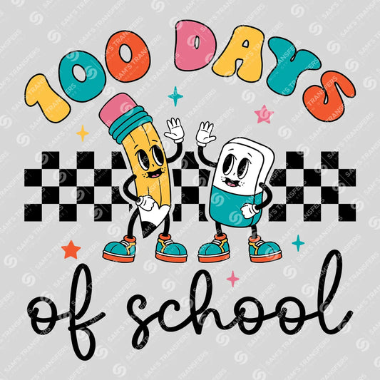 "100 Days of School" Ready-to-Press DTF Transfer