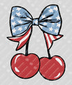 Patriotic Cherry Bow