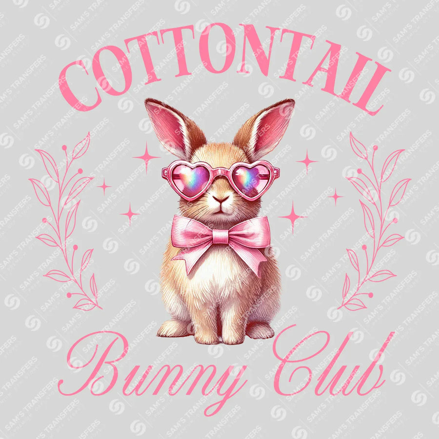 Cottontail Bunny Club Easter Ready-to-Press DTF Transfer