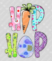 Hop Hop Carrot Easter Ready-to-Press DTF Transfer
