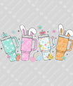 Easter Coffee Cup Bunny Ready-to-Press DTF Transfer