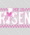 He Is Risen Christian Easter Ready-to-Press DTF Transfer
