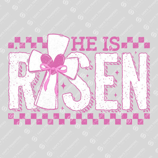He Is Risen Christian Easter Ready-to-Press DTF Transfer