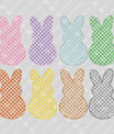 Multicolor Checkered Peeps Easter Ready-to-Press DTF Transfer