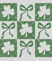 Shamrock & Bows Grid St. Patrick’s Day Ready-to-Press DTF Transfer