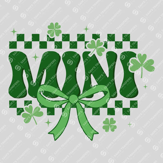Mini Shamrock Bow St. Patrick’s Day Ready-to-Press DTF Transfer