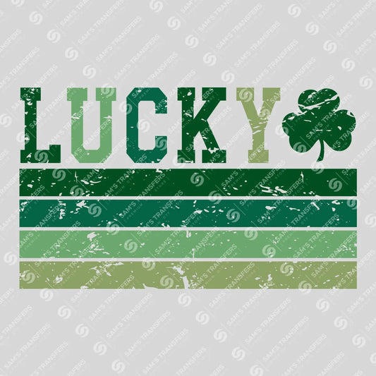 Vintage Lucky Stripes St. Patrick’s Day Ready-to-Press DTF Transfer