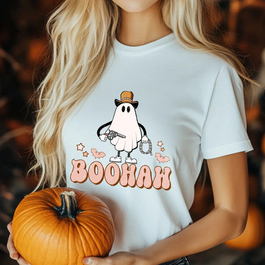 Sweatshirt featuring a Christmas-themed DTF transfer.