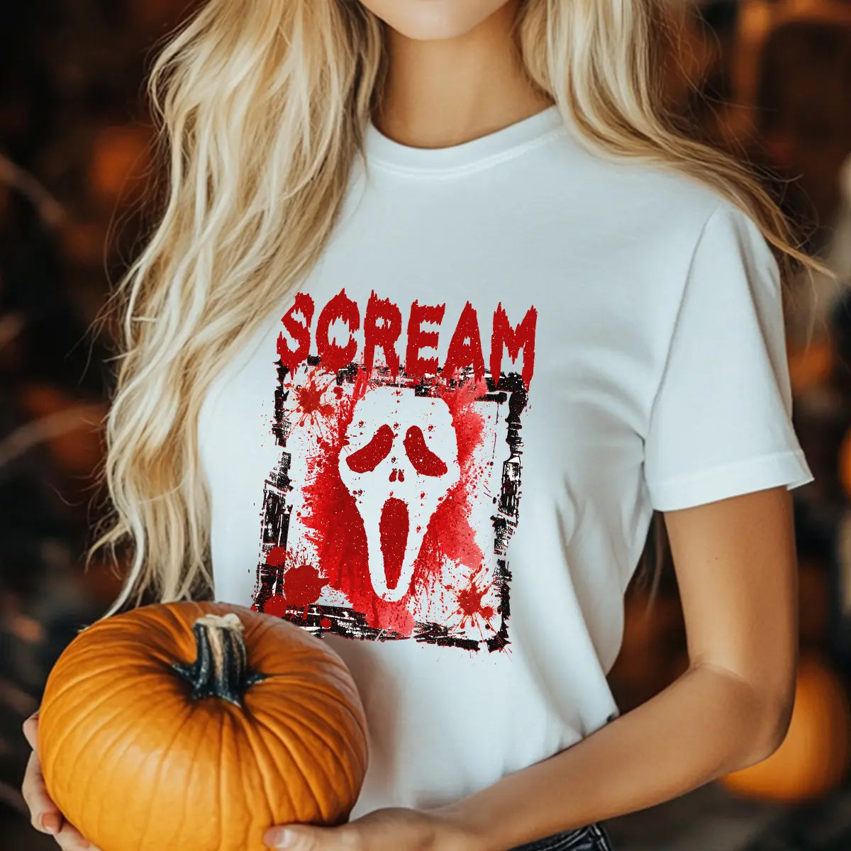 Sweatshirt featuring a Christmas-themed DTF transfer.