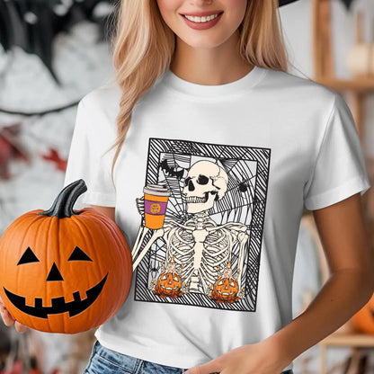 Sweatshirt featuring a Christmas-themed DTF transfer.