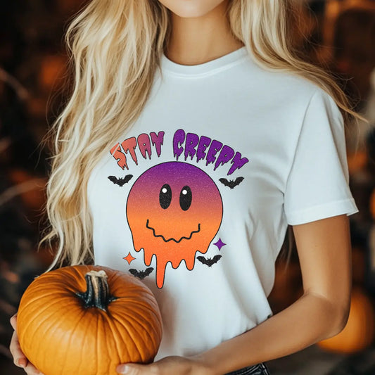 Sweatshirt featuring a Christmas-themed DTF transfer.