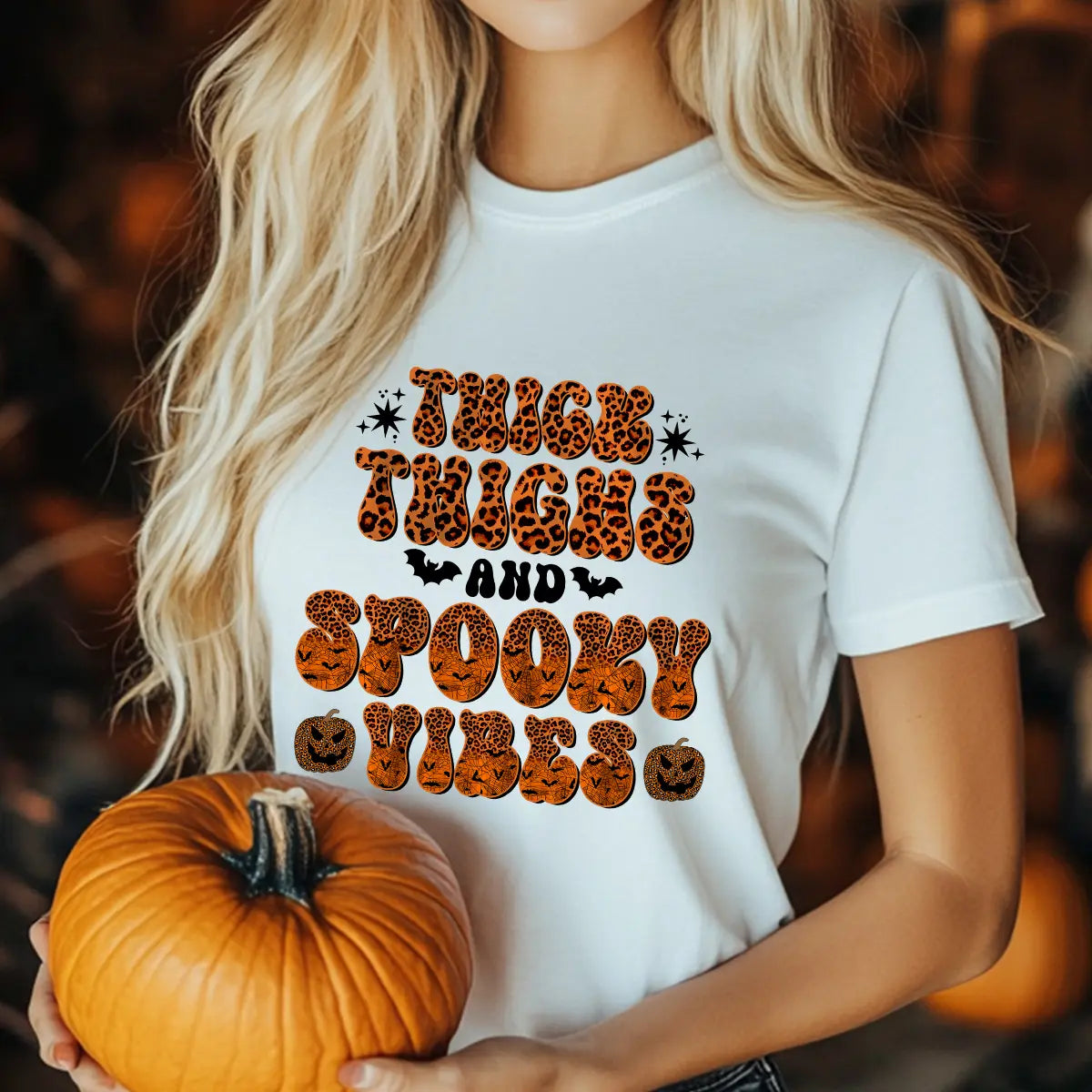 Sweatshirt featuring a Christmas-themed DTF transfer.