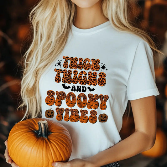 Sweatshirt featuring a Christmas-themed DTF transfer.