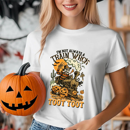 Sweatshirt featuring a Christmas-themed DTF transfer.