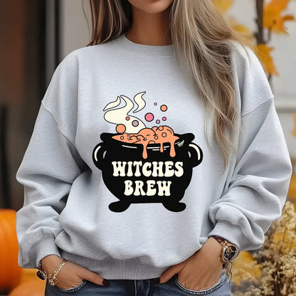 Sweatshirt featuring a Christmas-themed DTF transfer.
