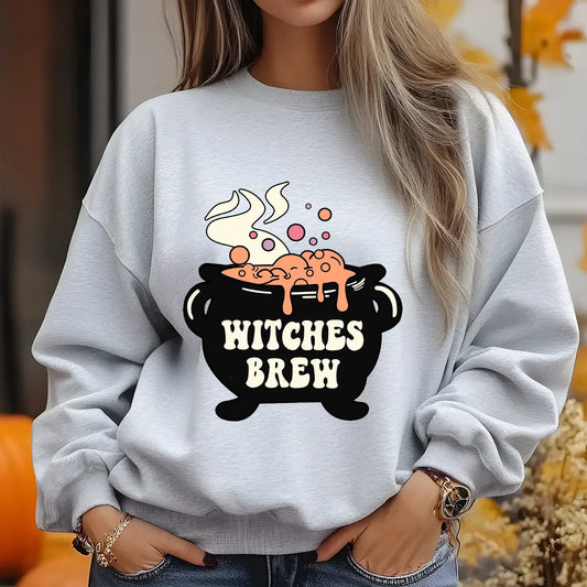 Sweatshirt featuring a Christmas-themed DTF transfer.