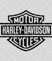 Motor Harley Davidson Cycles Inspired – Biker Logo Style DTF Transfer
