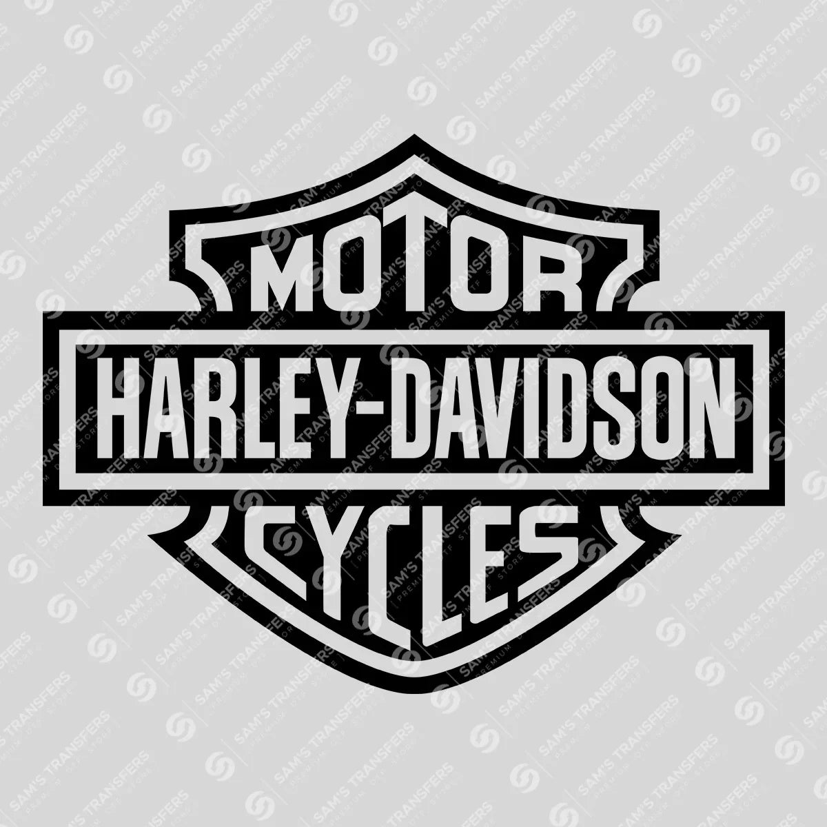 Motor Harley Davidson Cycles Inspired – Biker Logo Style DTF Transfer
