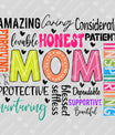 Colorful Word Collage MOM – DTF Transfers Ready to Press