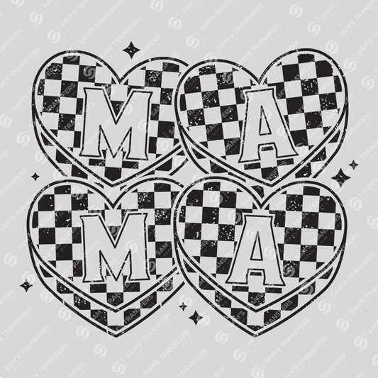 MAMA Checkerboard Hearts