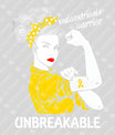 Endometriosis Warrior – Unbreakable – DTF Transfers Ready to Press