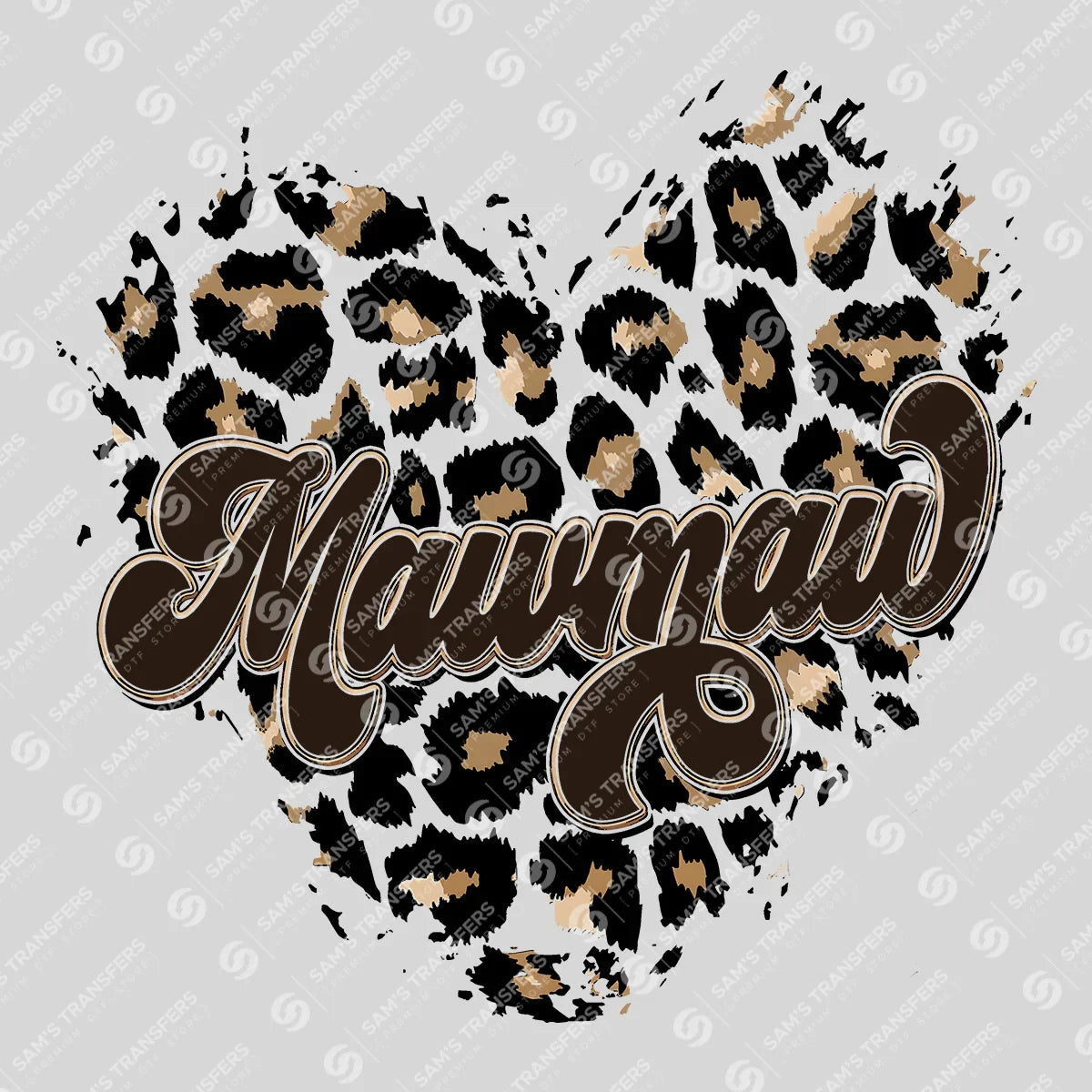 Mawmaw Leopard Heart – Ready-to-Press DTF Transfer