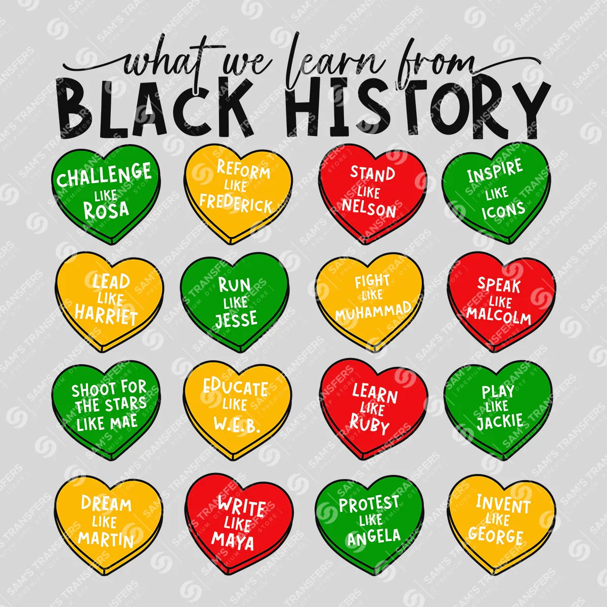Black History DTF Transfer