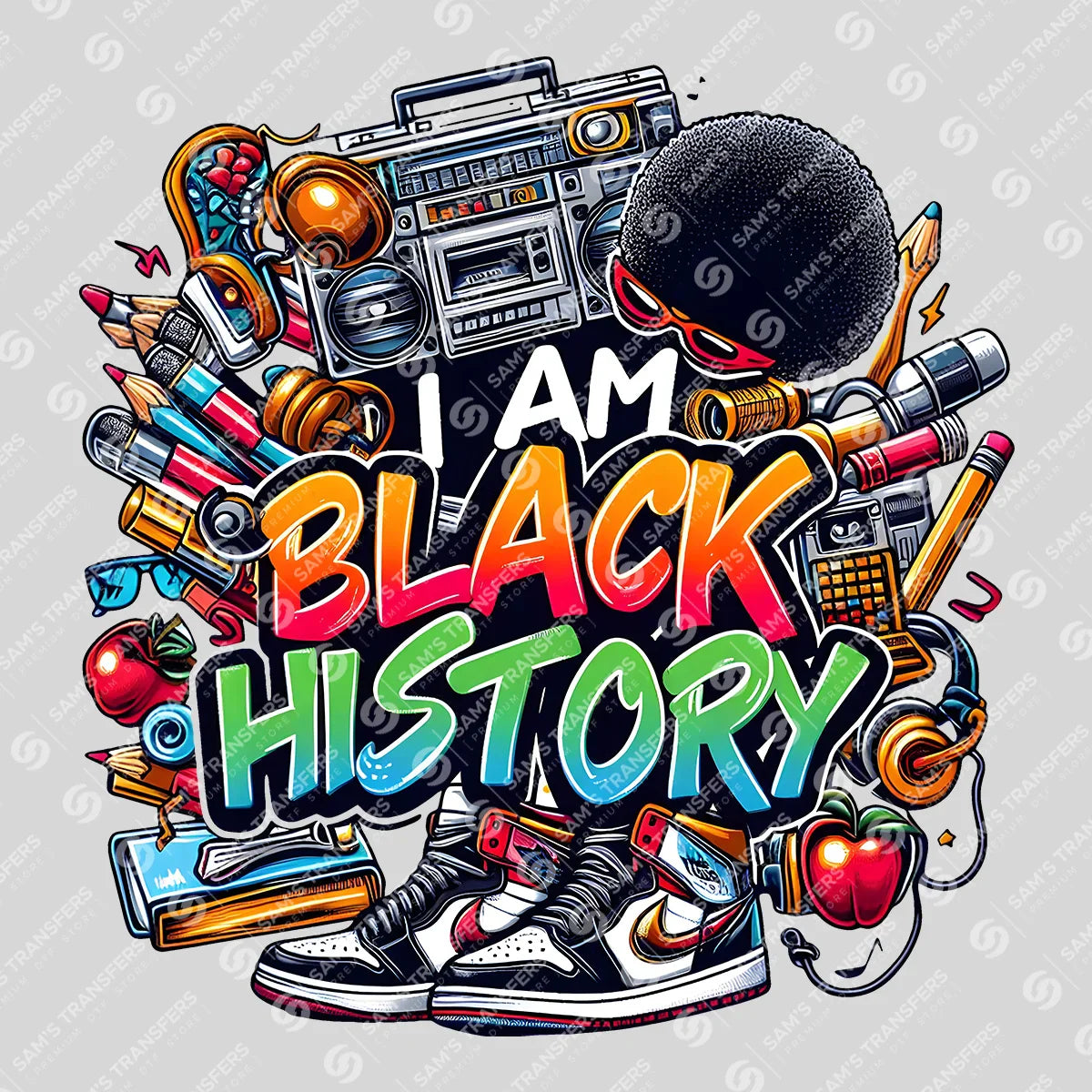 Black History DTF Transfer