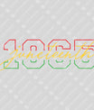 Juneteenth Freedom Day DTF Transfer | 1865 Design