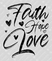Faith Hope Love – Script & Hearts