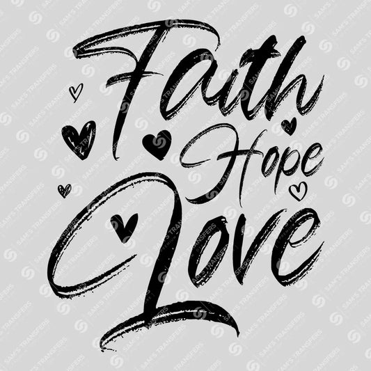 Faith Hope Love – Script & Hearts