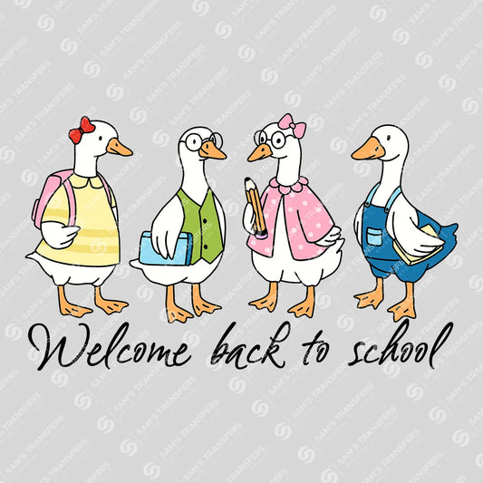 Welcome Back to School – Cute Goose DTF Transfer
