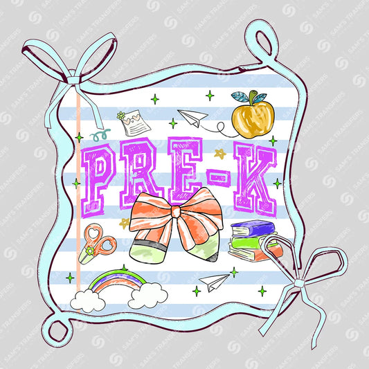 Pre-K School Frame – Cute Kids Back-to-School DTF Transfer