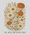 Fall Breeze and Autumn Leaves – Floral DTF Transfer