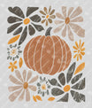 Retro Pumpkin Floral – Autumn DTF Transfer Design