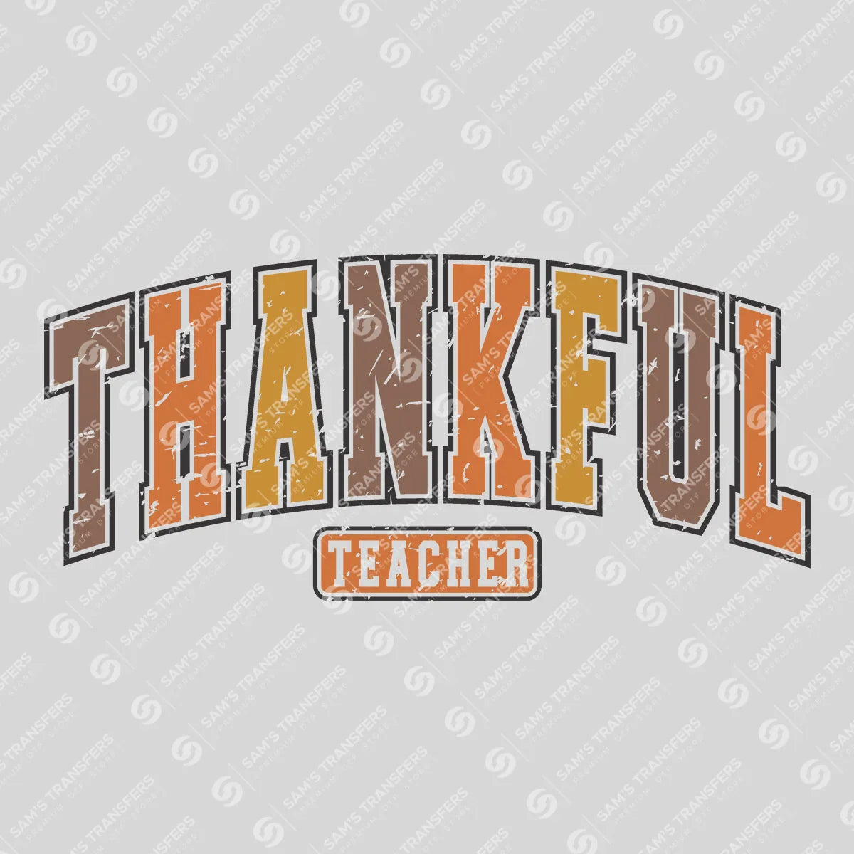 Thankful Teacher – Fall Thanksgiving DTF Transfer