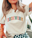 Soft cream t-shirt with colorful 