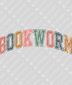 Bookworm – Retro Collegiate DTF Transfer
