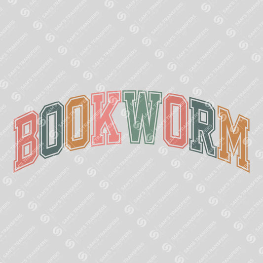 Bookworm – Retro Collegiate DTF Transfer